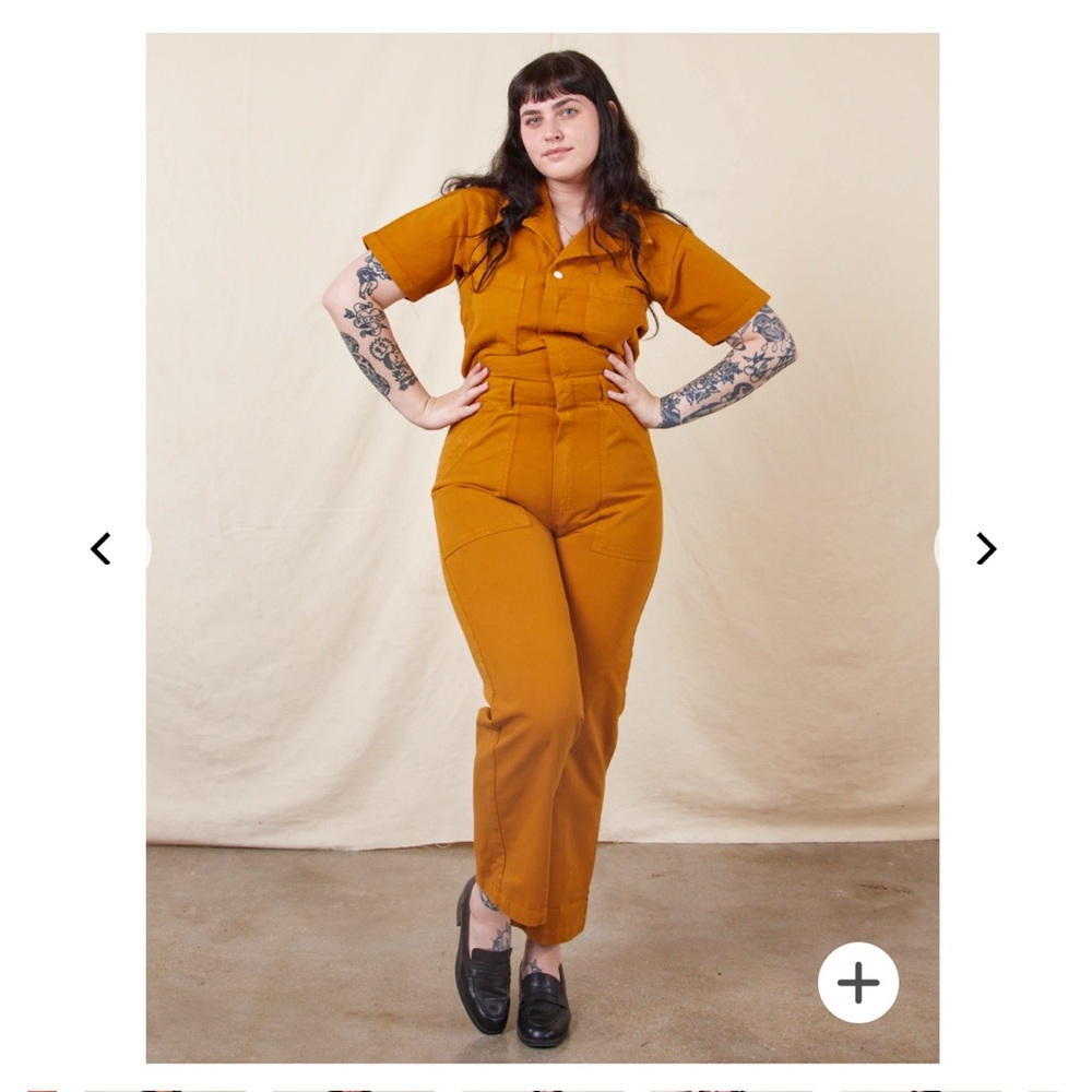 Big Bud Press Mustard Straight Leg Jumpsuit